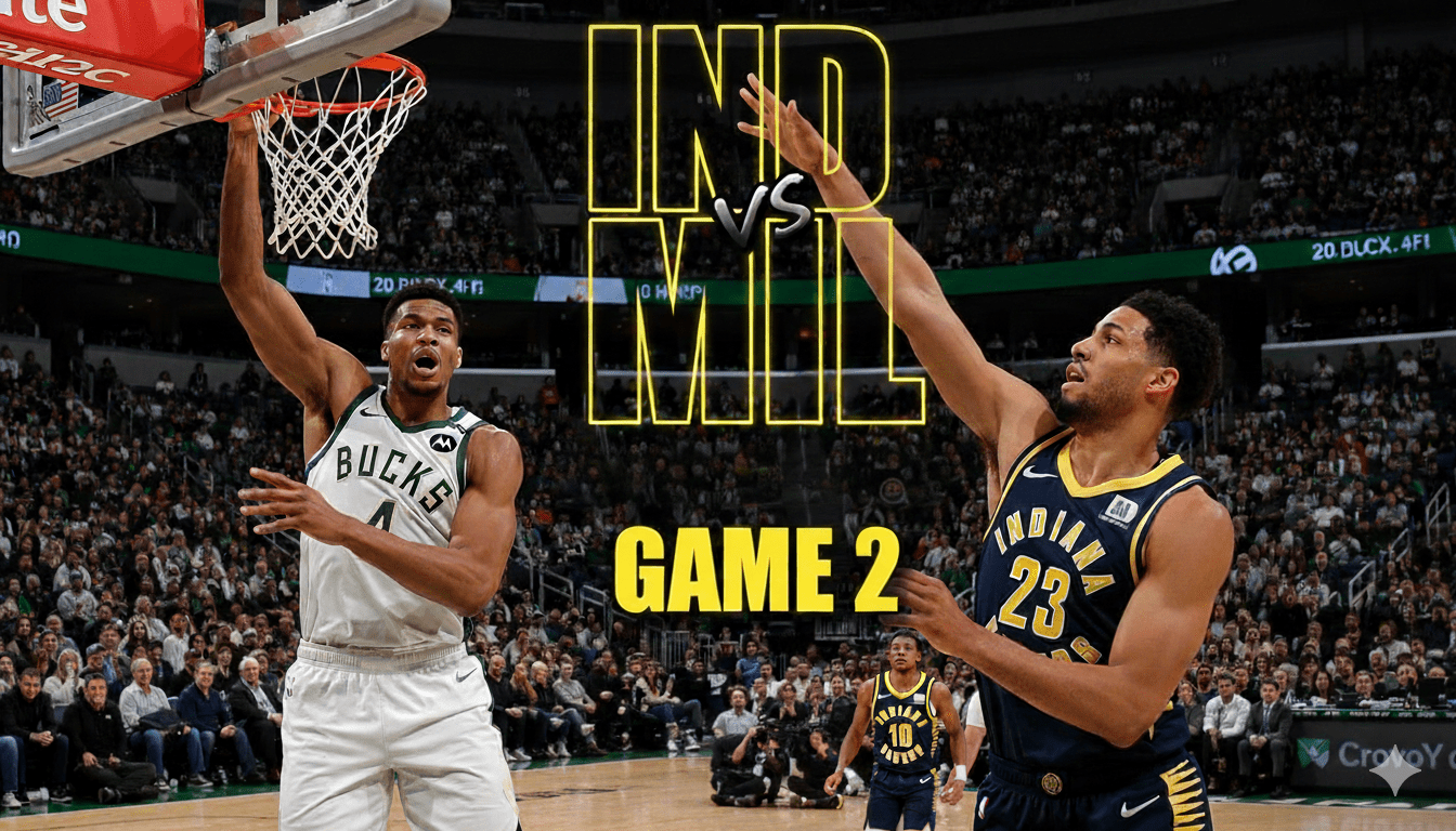 Milwaukee Bucks vs Pacers Match Player Stats